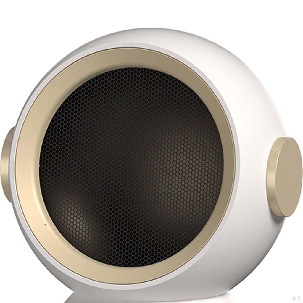 Kleiner elektrischer Raumheizer für den Innenbereich 1200W EU-Stecker für unter den Schreibtisch Robust Weiß