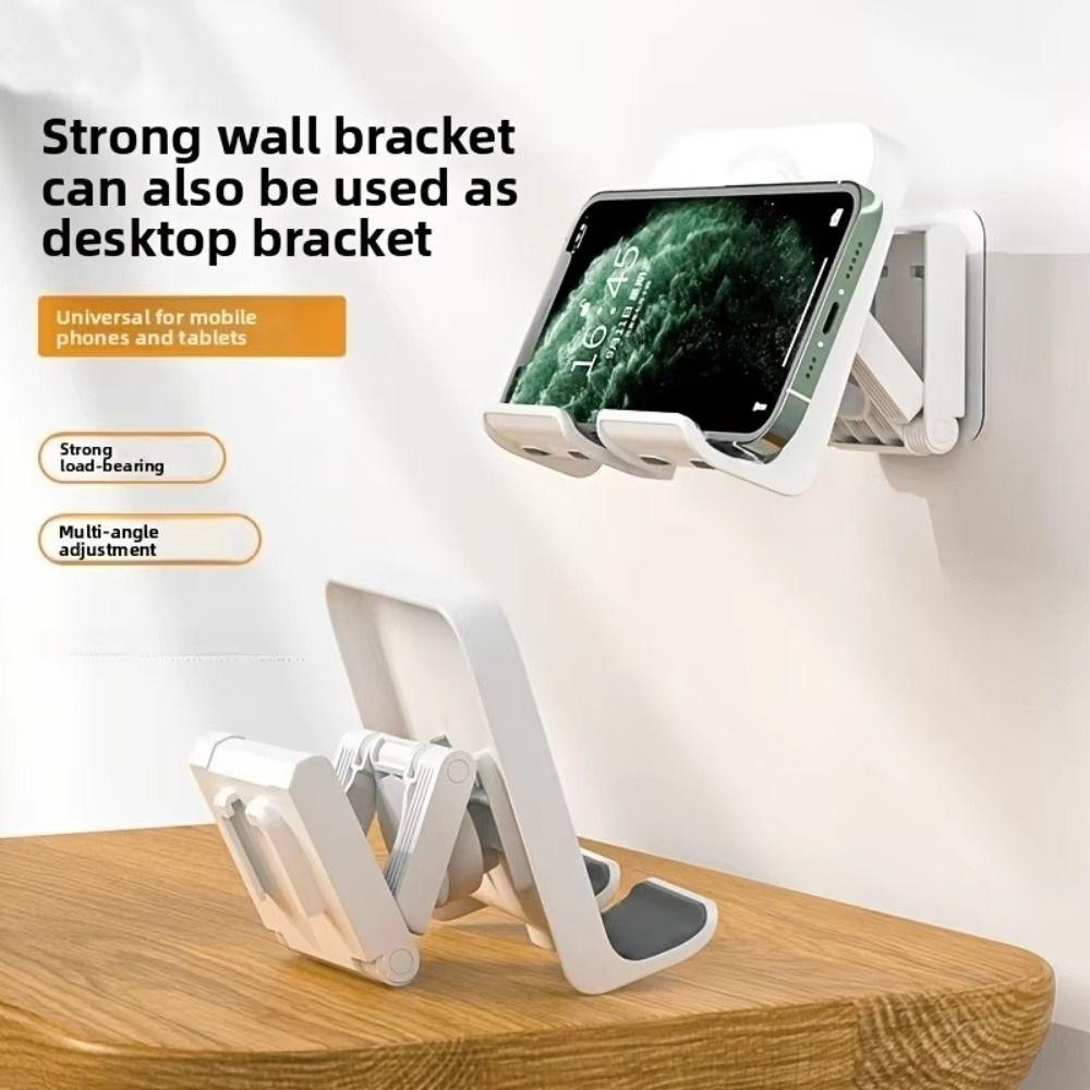 Adhesive Tablet Wall Mount Plastic Desktop Bracket Gifts Phone Tablet Stand Office