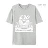 Women E30 Car T-shirt Spring Autumn Women E30 Car T-shirt Tops Aesthetic Clothes Fashion Women  E30 Car T-shirt