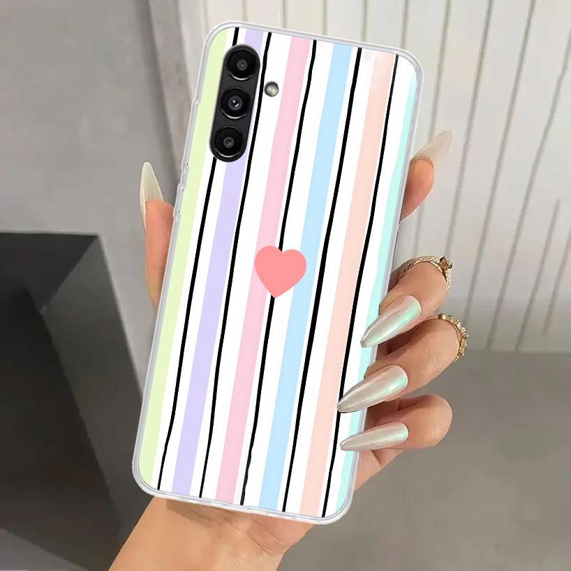 Rainbow Gradient Love Phone Case for Samsung Galaxy A17 A16 A37 A26 A36 A57 A56 A15 A25 A35 A55 A14 A24 A34 A54 A13 A23 A33 A53