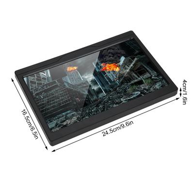 Ecran Monitor Industrial 10.1in Ecran Monitor Industrial Portabil Unghi Larg de Vizualizare 178° cu Interfață HDMI/VGA/AV