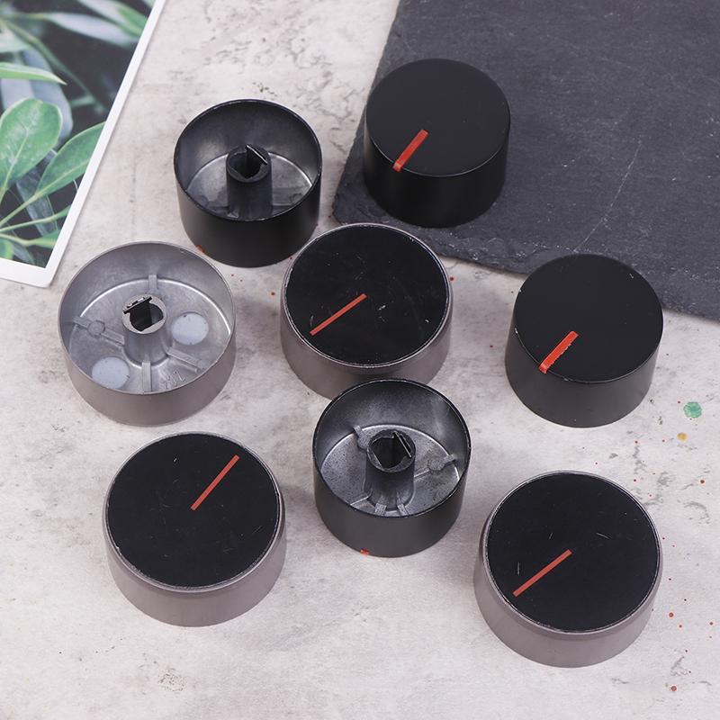 2pcs 8MM Gas Stove Knobs Cooker Oven Control Switch Gas Cooker Accessories Assembly Black Button