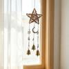 Five-pointed Star Vintage Bell Pendant Pastoral Style Door Hanging Hanging Star Decoration  Eaves
