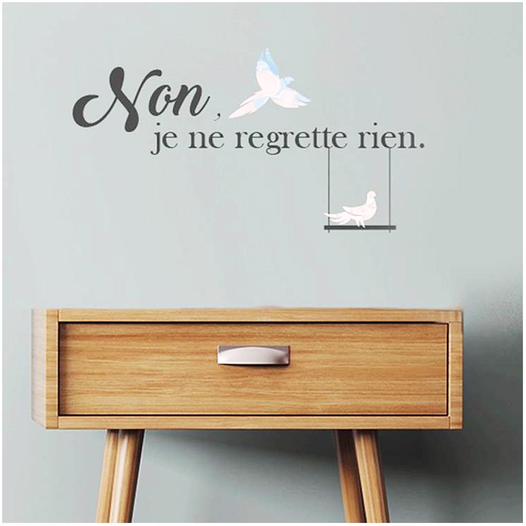 Les Trésors De Lily [Q4802] - Sheet of Stickers 'Messages' (No I Regret Nothing - Doves) - 20x70 Cm