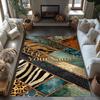 Ethnic Tribal Patterns Customize Your Name Floor Rug Office Rug Suitable for Outdoor Playrooms Dormitory Bedrooms Anti-slip Rug Anime Office Decor