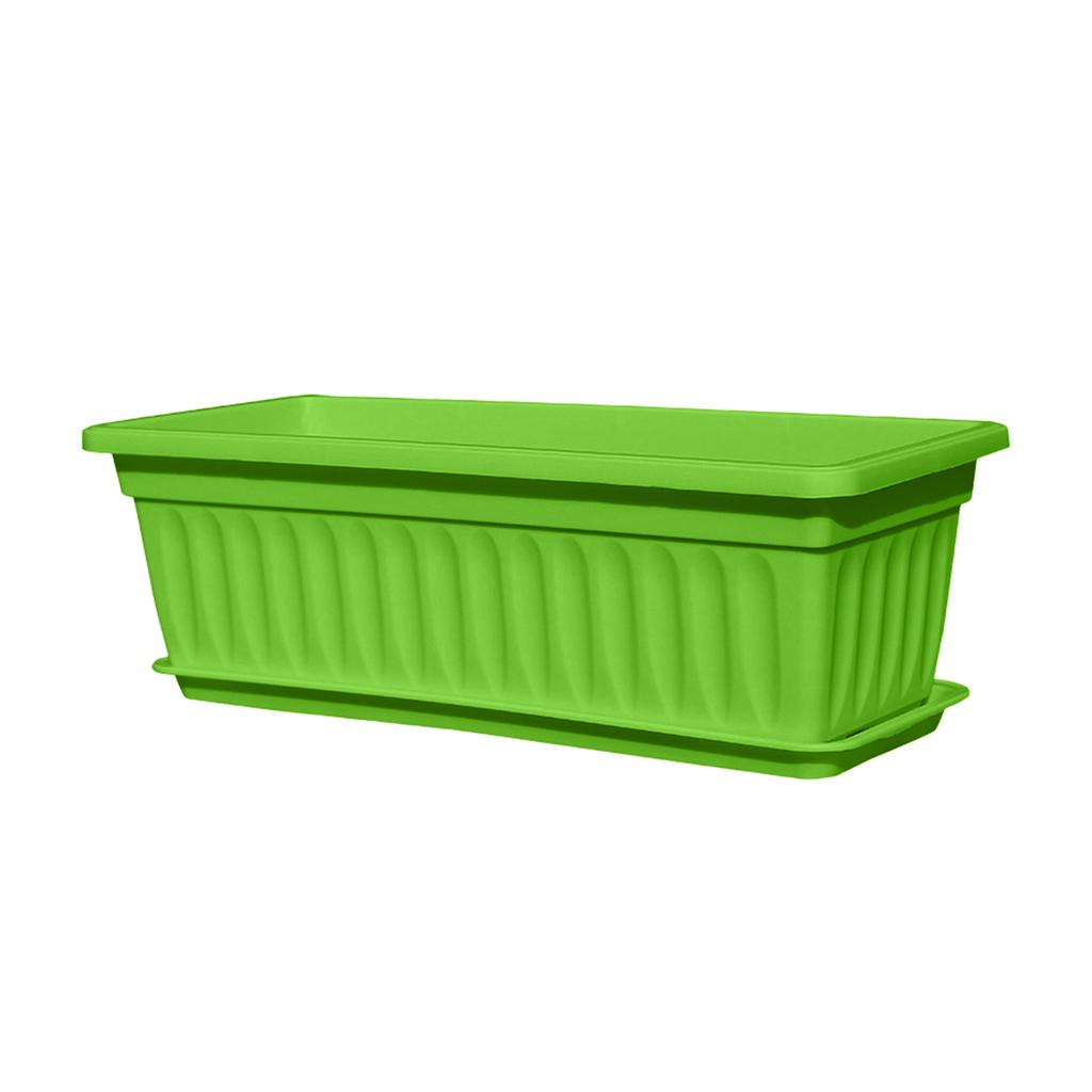 Rechteckiger Plastik-Blumentopf / Gemüse-Pflanzgefäß