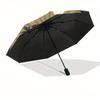 Raven & Red Roses: A Unique Circular Art PrintUmbrella, Portable 3-Fold Compact Umbrella,Christmas Gift ES370