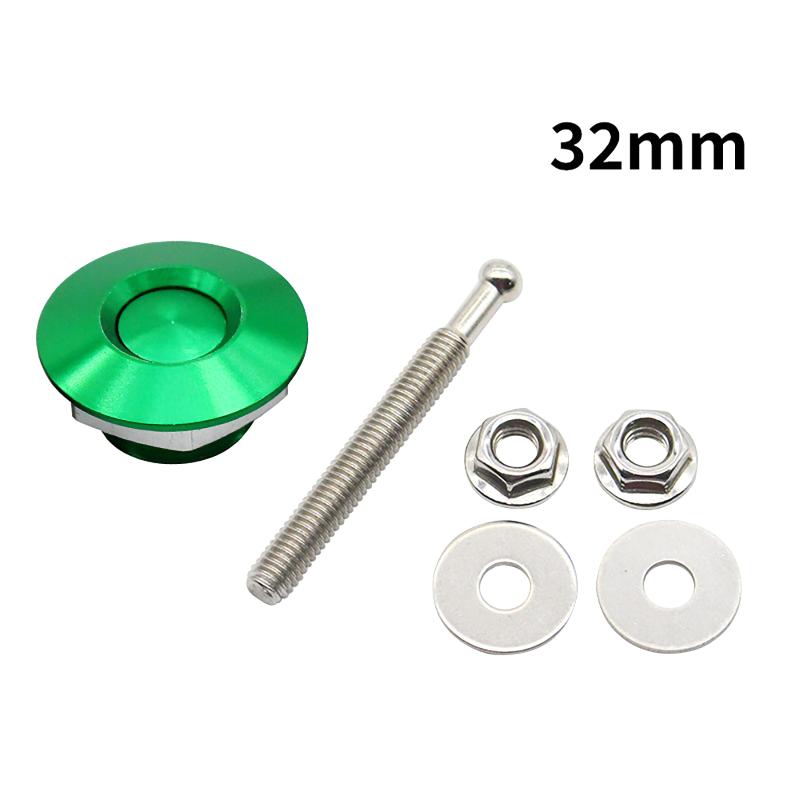 1Pcs 30/32Mm Car Push Button Bonnet Hood Pin Quick Release Latch Lock Clip Kit Aluminum Engine Exterior Parts Universal