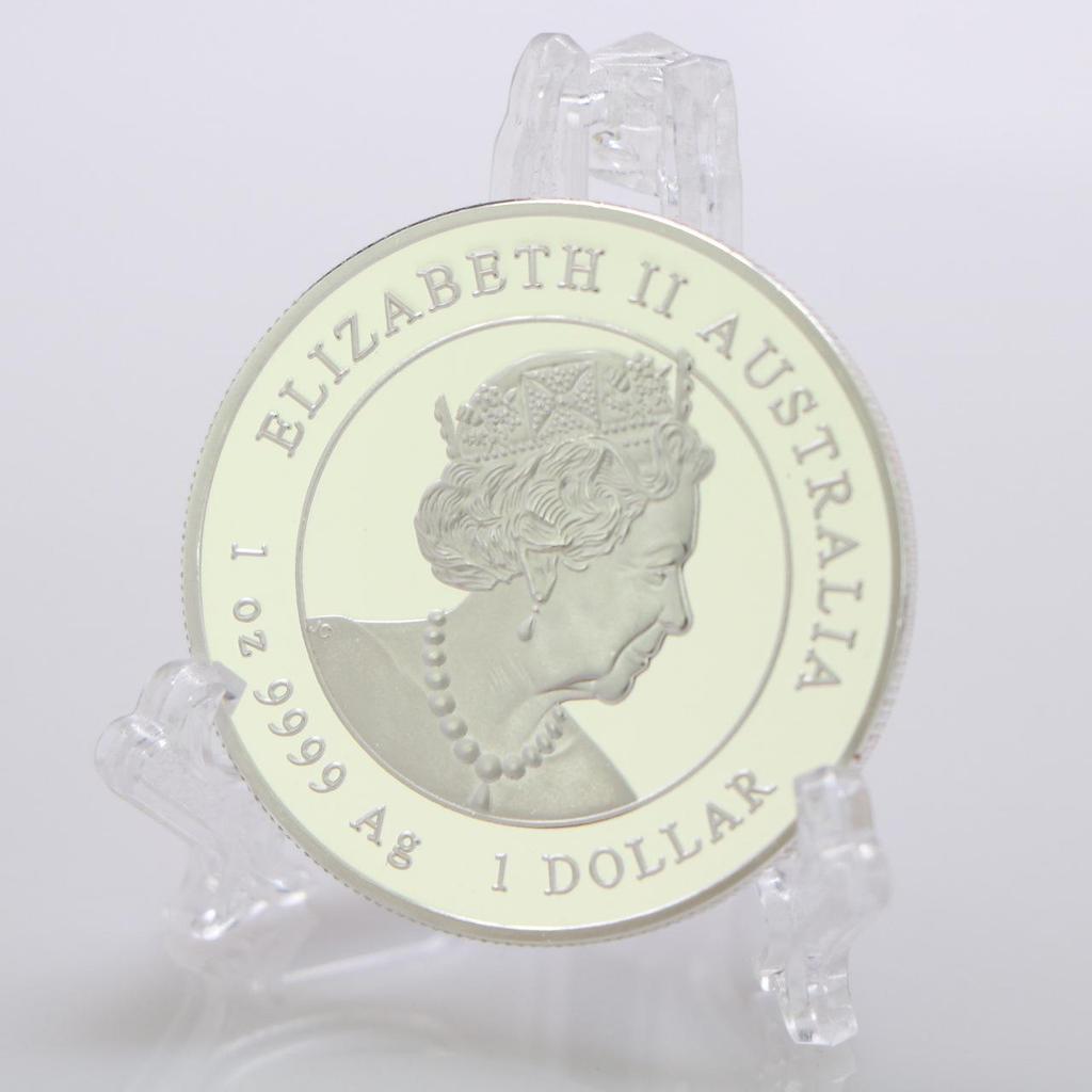 Year of the Rat Commemorative Coin, Silver Plated, Australian Commemorative Coin, Commemorative Medal, 1-ounce Coin, Badge