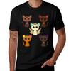 Cute Overwatch Gaming Cats Tshirt Plus Size Summer Short Sleeve Tshirt