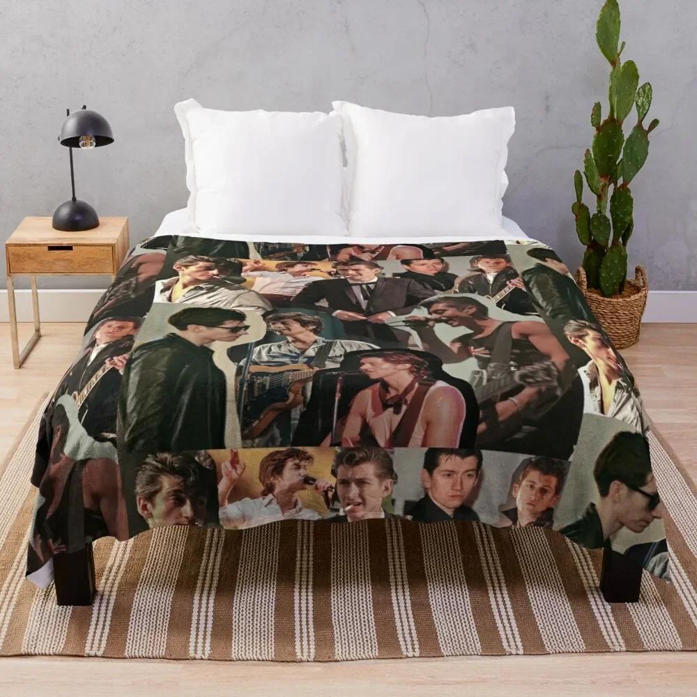 Alex Turner Arctic Monkeys Collage Throw Blanket Stuffeds Luxury Thicken for winter Blankets 80x120cm