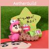 Crayon Shin-chan Family Message Board Adorable Office Stationery Assistant Cake Decor Pvc Figurine Blind Box