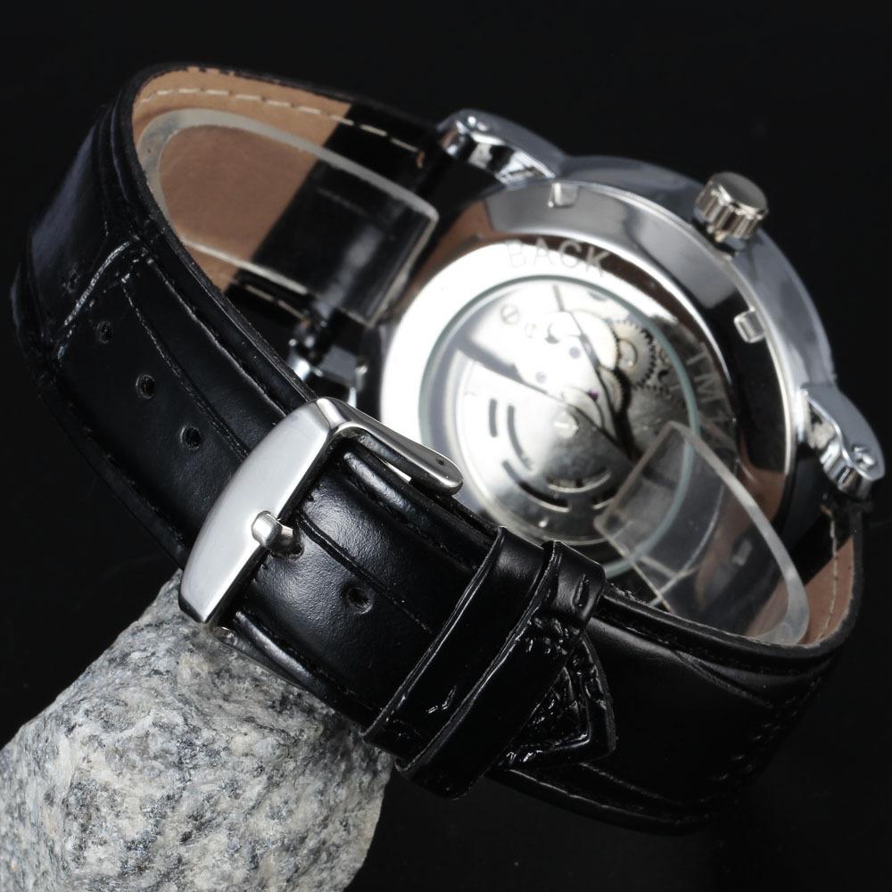 Forsining Fashion Men'S Casual Hollow Mechanical Movement, Automatic Mechanical Watch