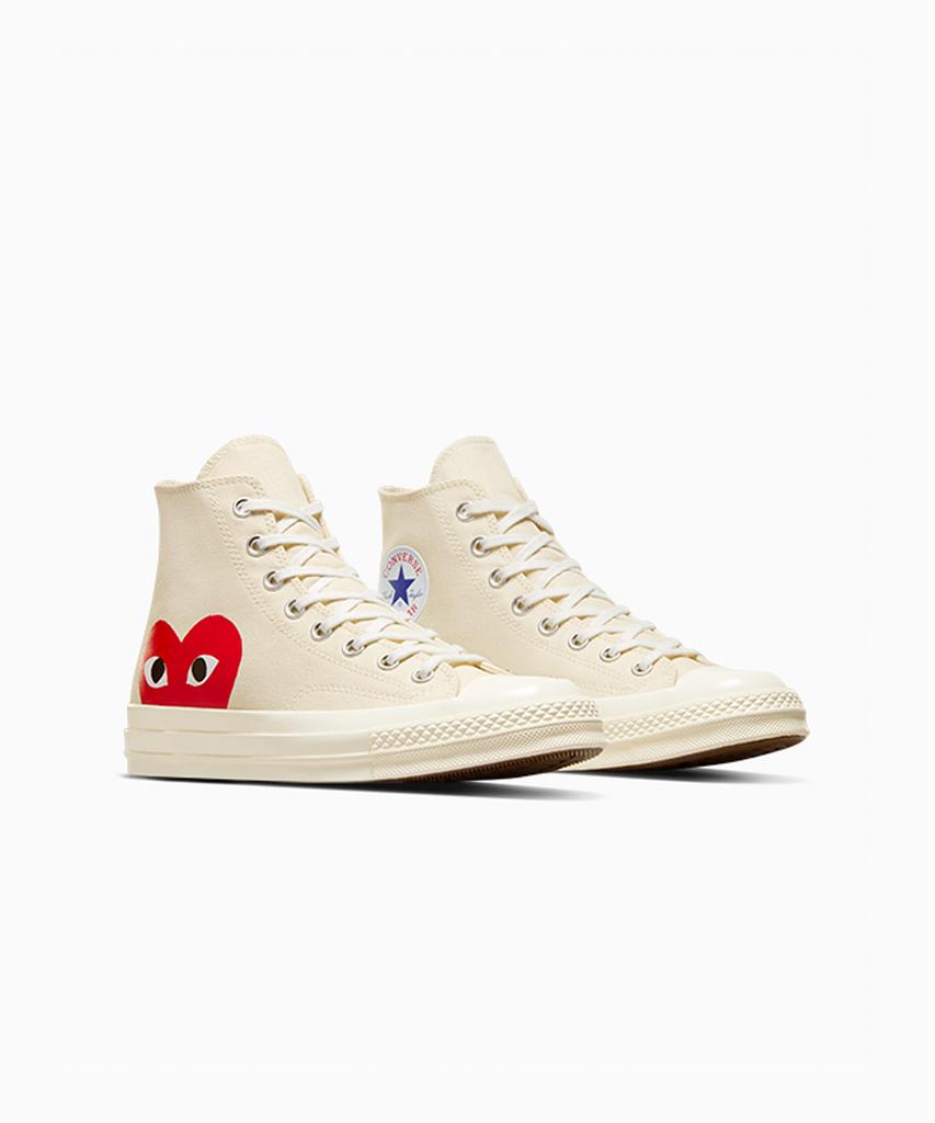 Converse X Comme Des Garçons Play Chuck 70 Egret A08792C