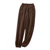 Pantalon de pyjama pour homme avec pantalon chaud en corail épais Automne et Hiver Flanelle Fermé Pantalon d'intérieur Grande Taille