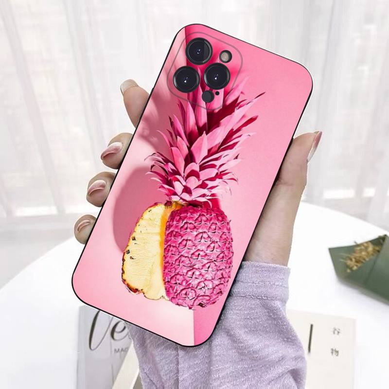 Pineapple Phone Case For iPhone 13 Pro MAX 14 11 12 Mini X XS XR 6 7 8 Plus SE 2020 Soft TPU Cover