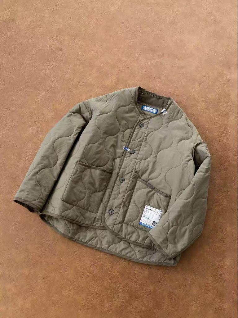 Lehká bavlněná venkovní bunda bez límce od Yohjiho Yamamota