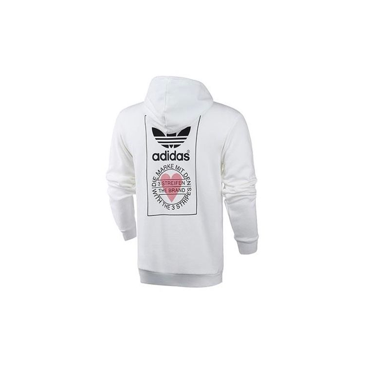 

Adidas Originals Valentine s Day Back Logo Print Hoodie Men White GK7163 S