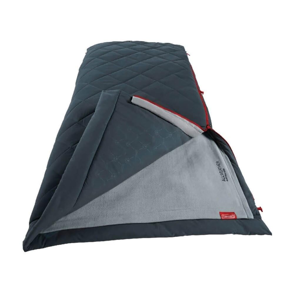 Coleman Multi-Layer Sleeping Bag - All-Season Envelope Type Sleeping Bag for Camping, Outdoors, Machine Washable, Emergency Preparedness, Spring, Summ