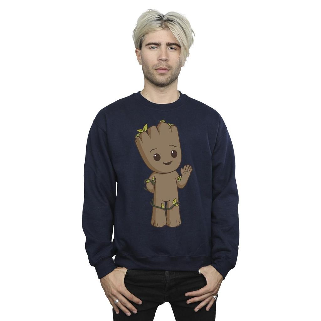 Marvel Mens I Am Groot Cute Groot Sweatshirt