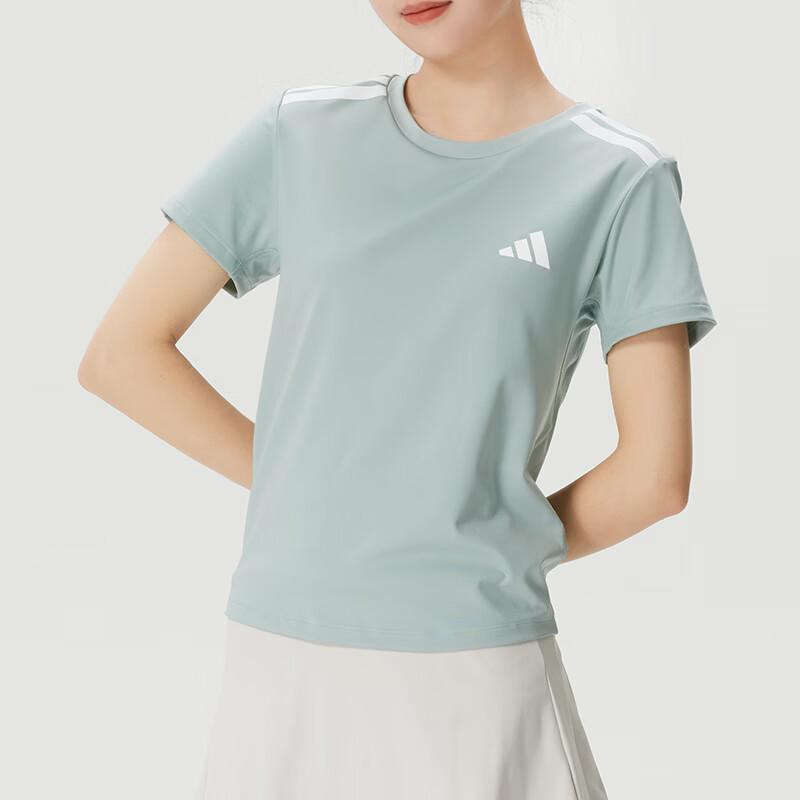 Adidas Sports Training Comfortable Breathable Sweat-Wicking Quick-Dry T-Shirt Women Tops KC7641