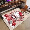 Custom HelloKitty Mat Personalized Name, Polyester Washable Indoor Entryway Rug, Gift for Christmas, Easter, Thanksgiving Day