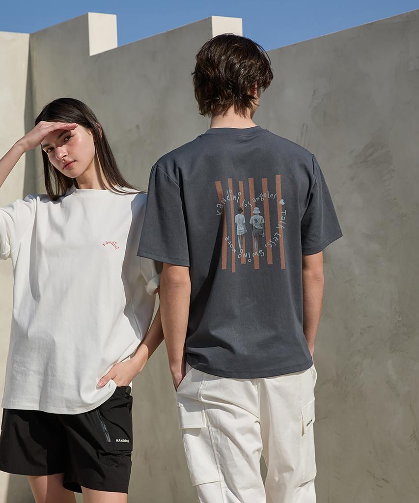 KANDINI Charcoal Graphic Short Sleeve T-Shirt (Unisex)