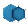 Dices Folding Tray PU Leather Velvets Holder Portable Folding Dices Rolling Tray