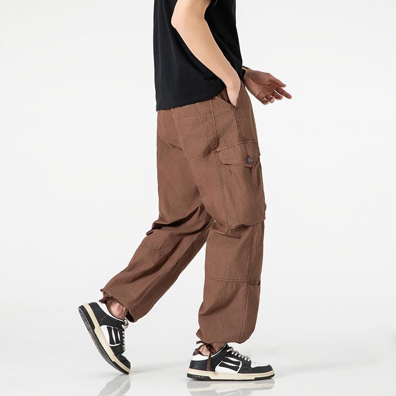 Men's overalls casual loose trousers summer new pants men's trendy brand high-end men's clothing