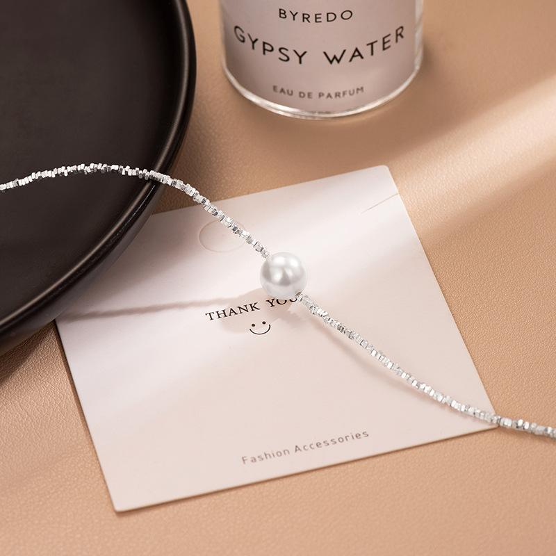 S925 Silver Bracelet Women's Niche Design Broken Silver Two-hand Jewelry New Trend