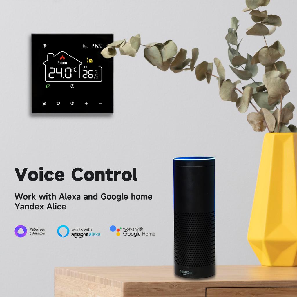 New Tuya WiFi/NonWiFi Opt.Smart Thermostat Electric Heating Water Gas Boiler Temp Controller Work With Alexa Google Home Alice Fuel Injectors 6