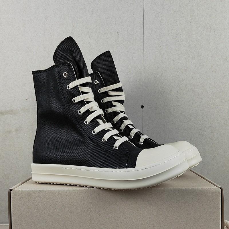 Men's high-top shoes platform canvas shoes zipper casual cloth board shoes trendy men's shoes summer women