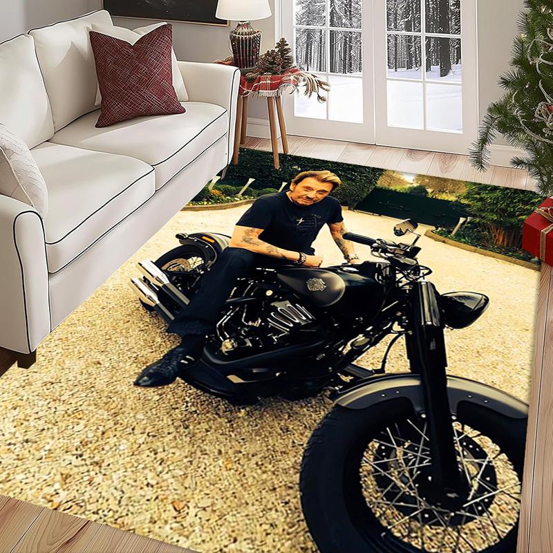 Johnny Hallyday: Le Phénix carpet Living room and bedroom mats printing Art Protective pad Room