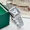 GREALY Women's Square Waterproof Diamond-Set Luxury Quartz Watch