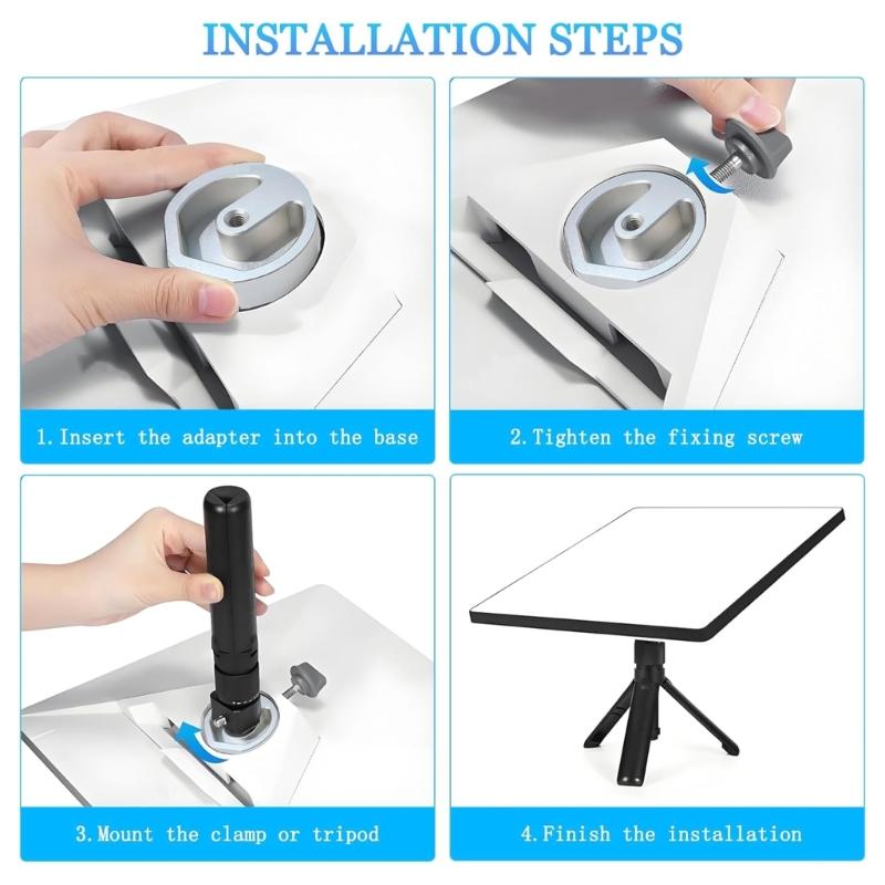 Kleiner Stativadapter Sichere Gewindebefestigung Multifunktionale Aluminium-Montagehalterung Einfache Installation für Geräte