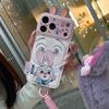 Cute Cartoon 3D Ears Nick & Judy Phone Case For 17 17Pro 17 ProMax 16 15 14 Pro Max 14 15 16 Plus Phone Cover