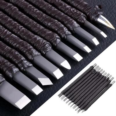 Zmart Profesyonel Tungsten Çelik Taş Oyma El Aleti Seti Ahşap Oyma Kesme Taş Oyma Oyma Oyma Karbür Freze Ucu Karbür