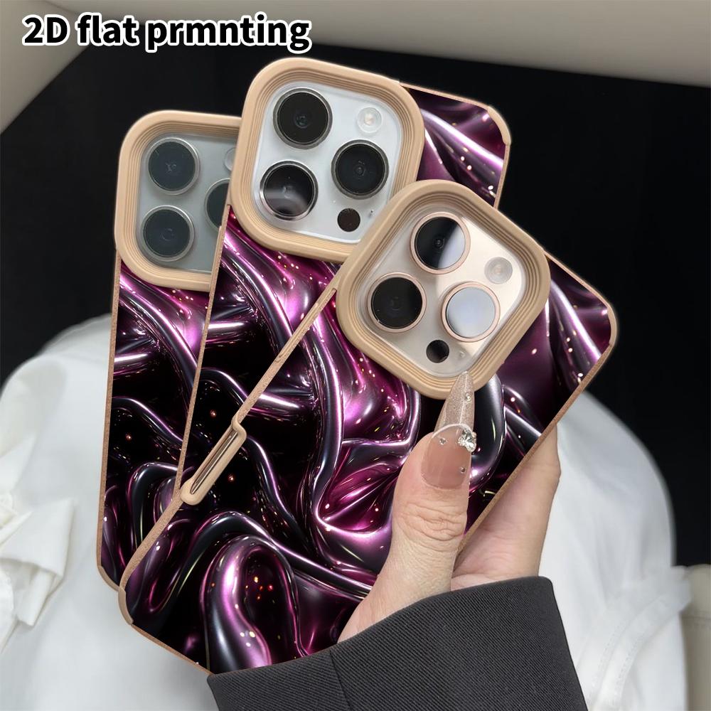 Phone Case: 2D Flat Lambskin Suitable for iPhone 18, 17, 16, 15, 14, 13 Pro Protective Case, Cool and Stylish, Christmas and Halloween Gifts