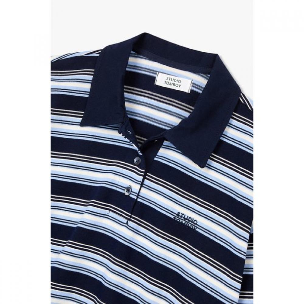 STUDIO TOMBOY STripe Long Sleeve Collar T shirT 9166322874