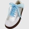 2.9CM Wide Fancy Lace Flat Shoelace For Sneakers Sweet Shoe Laces For Women Casual Shoestring Black White Shoe Accessorices
