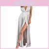Elegante Abito Estivo Sexy da Donna Senza Schiena Scollatura Profonda Spalline Sottili per Matrimoni