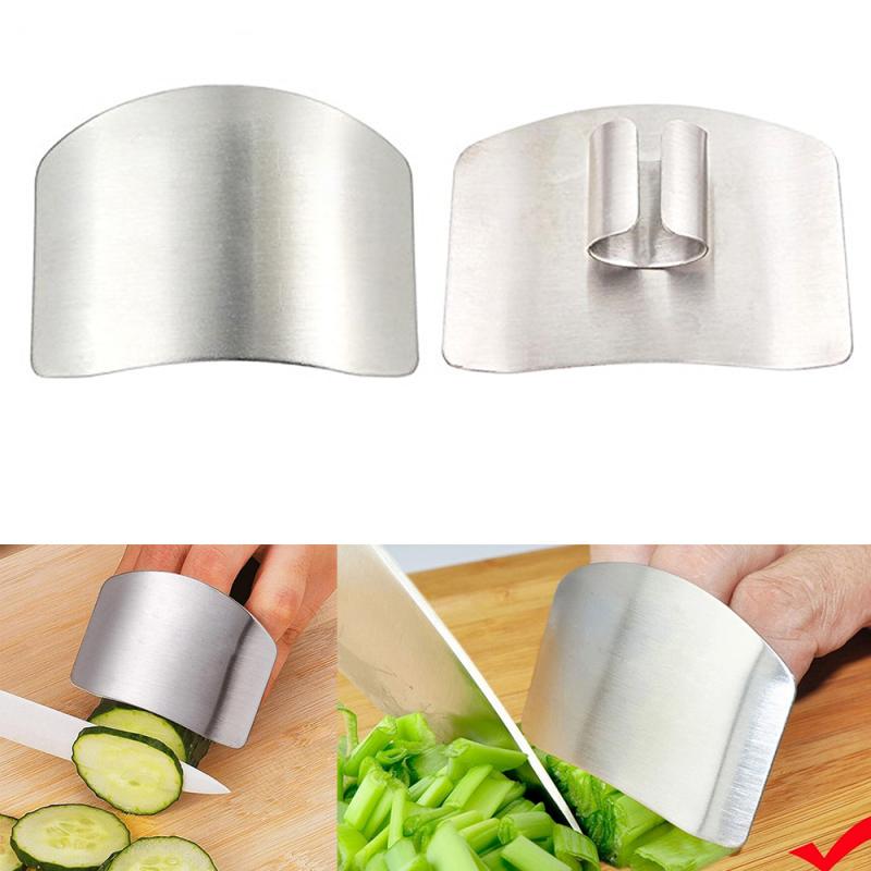 Stainless Steel Vegetable Cutting Finger Protector, Kitchen Anti Cutting Hand Protector, Multifunctional Finger Protection Device