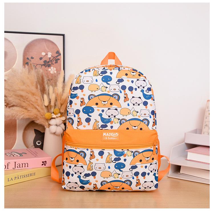 School bag new student fashion cartoon backpack with pencil bag large capacity primary school students multi-color boys and girls backpack batch