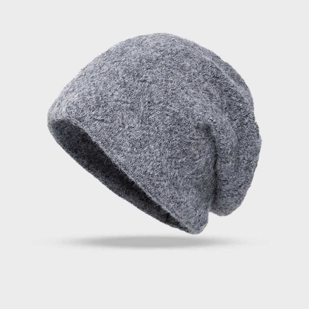 Keep Warm Beanie Hat Ear Protection Pullover Caps Casual Knitted Hat Winter
