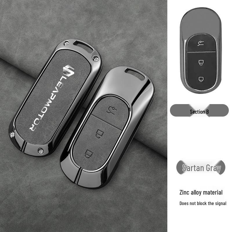 Compatible Leapmotor C11 2023 Key Case: T03 Bag C01 Full-Wrap Protection Key Shell for Men & Women.
