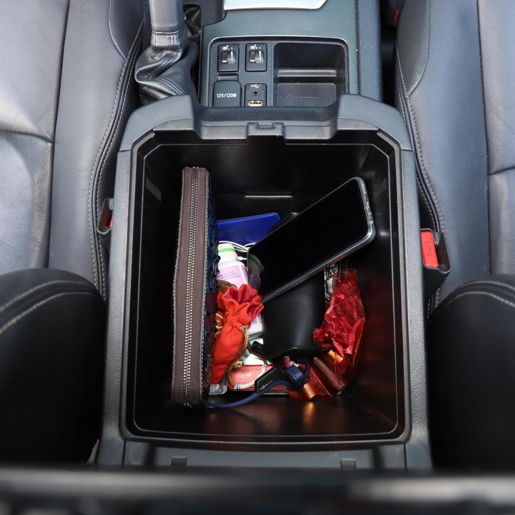Sauicemy Toyota Prado Compatible Console Console Armrest Box Storage Storage Center Console Center Car Container Small Item Car Accessory to 2010-2019