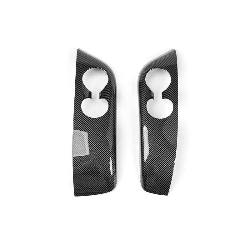 Car Third Row Water Cup Holder Cover Frame Trim ABS Material For Hyundai Palisade LX3 2026 Left-hand Drive Interior Accessories LHD For Carbon Fiber