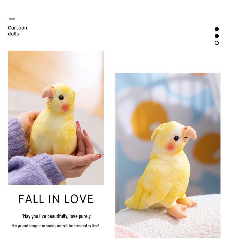 Cross-Border Yellow Parrot Plush Toy - Cute, Comforting Doll and Hot-Selling Animal Plush
