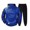 Herren Fleece-gefüttertes Kapuzenpullover Jogginghosen Set Streetwear Lässiges Outfit Winter