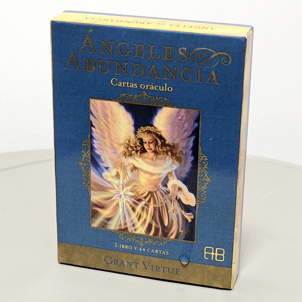 Angels of Abundance Oracle Deck Spanish Edition 44 Pcs Oracle Cards 10.4*7.3cm